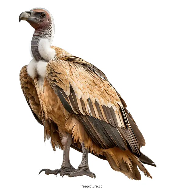 [Transparent Background PNG]Griffon Vulture on white background