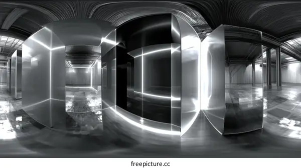 Abstract Industrial Architectural Space Design