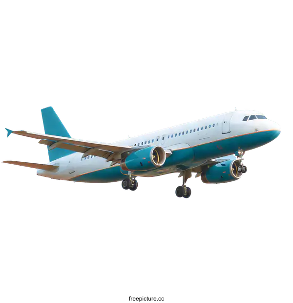 [Transparent Background PNG]Commercial Airplane in the Sky