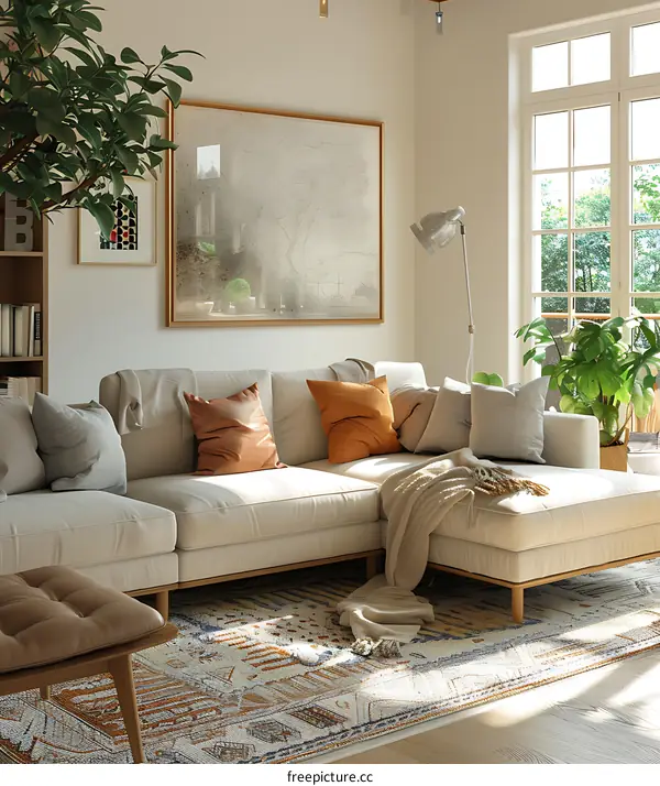 A living room in IKEA style