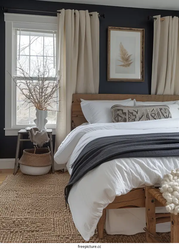 Cozy Modern Farmhouse Master Bedroom