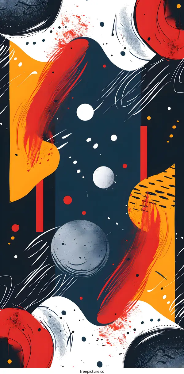 Abstract Colorful Space Illustration