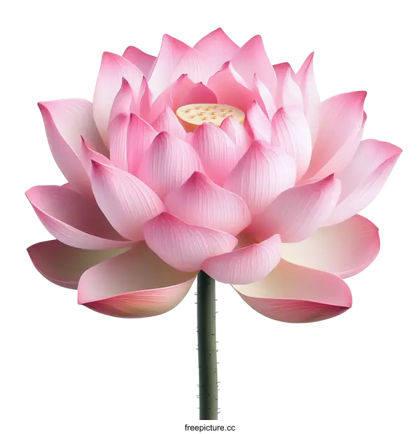 [Transparent Background PNG]Beautiful Pink Lotus Flower Image