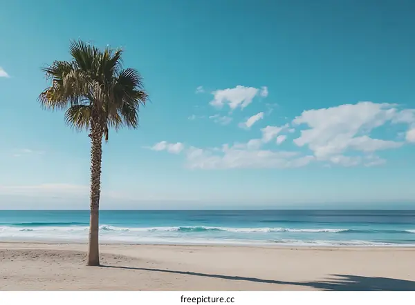 Palm Tree On The Beach