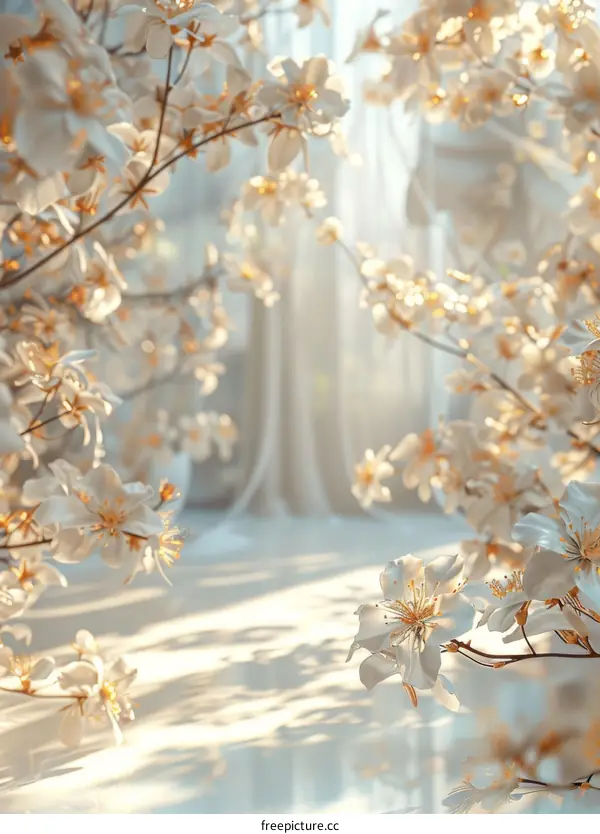 Beautiful Spring Blossoms in Soft Light