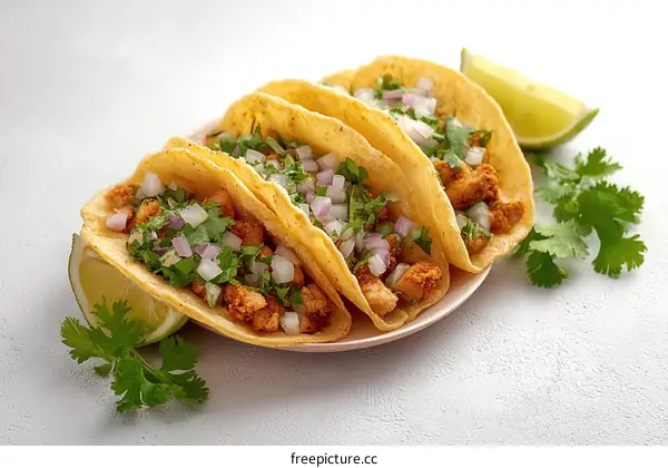 Delicious Chicken Tacos with Lime and Cilantro