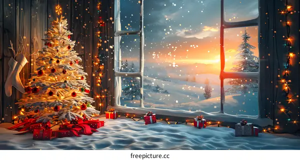 Christmas by the Fireplace