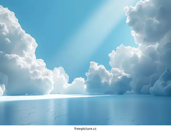 Stunning Cloudscape Sky and Water Reflection