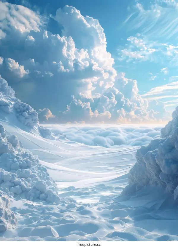 Majestic Snow-Capped Mountain Peak