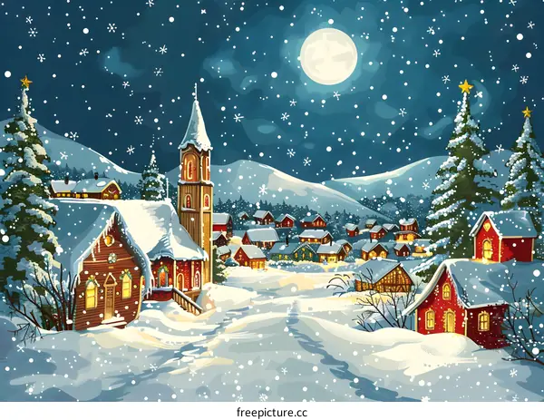 Christmas in a Snowy Village