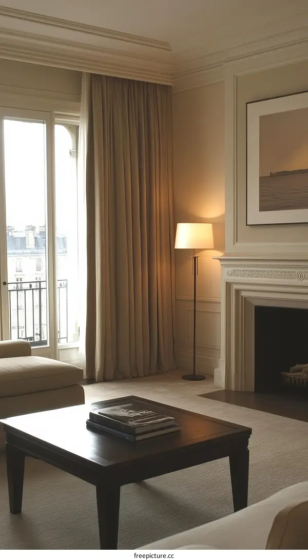 Elegant Parisian Apartment Living Room