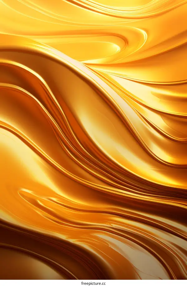 Golden Waves of Liquid Metal
