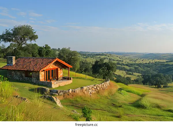 Countryside stone cottage