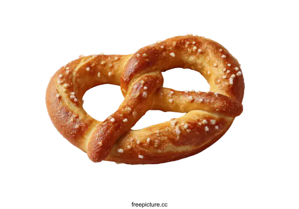 [Transparent Background PNG]Close Up of a Single Pretzel