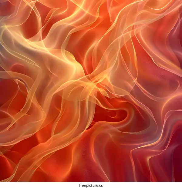 Abstract red and orange wavy background
