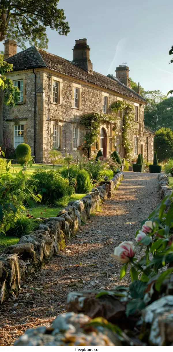 A Beautiful English Country House with Tower