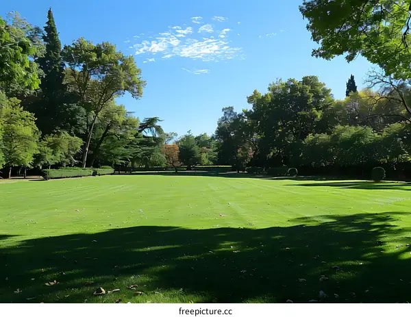 green field in the park