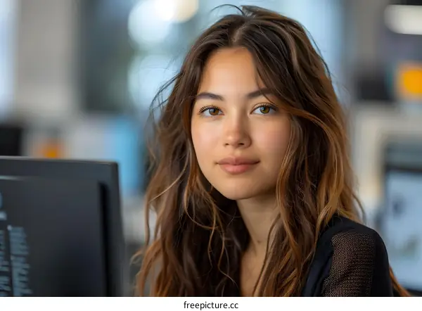 Portrait of a smiling young woman
