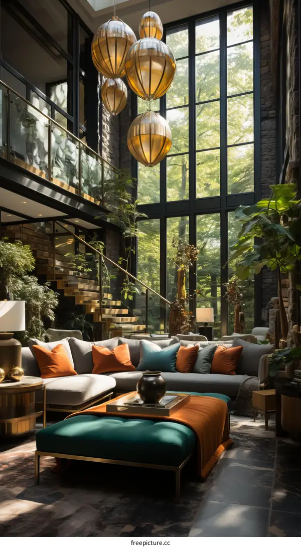 Modern luxury living room interior design