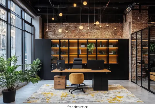 Modern Industrial Office Interior Design