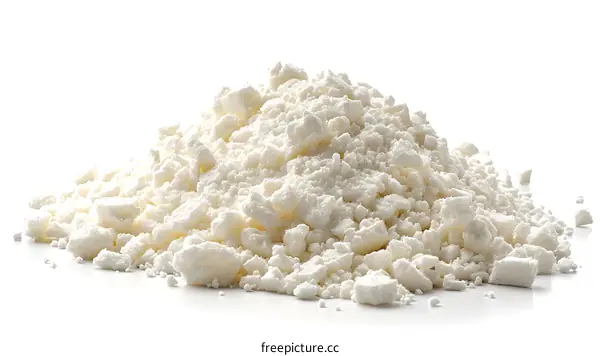 A pile of white powder