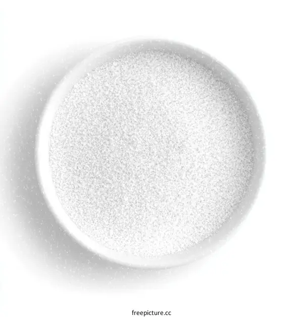 White Powder in a Round Bowl