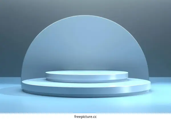 Modern Minimalist Light Blue Product Showcase