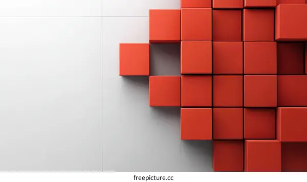 Abstract Geometric Cubes Design
