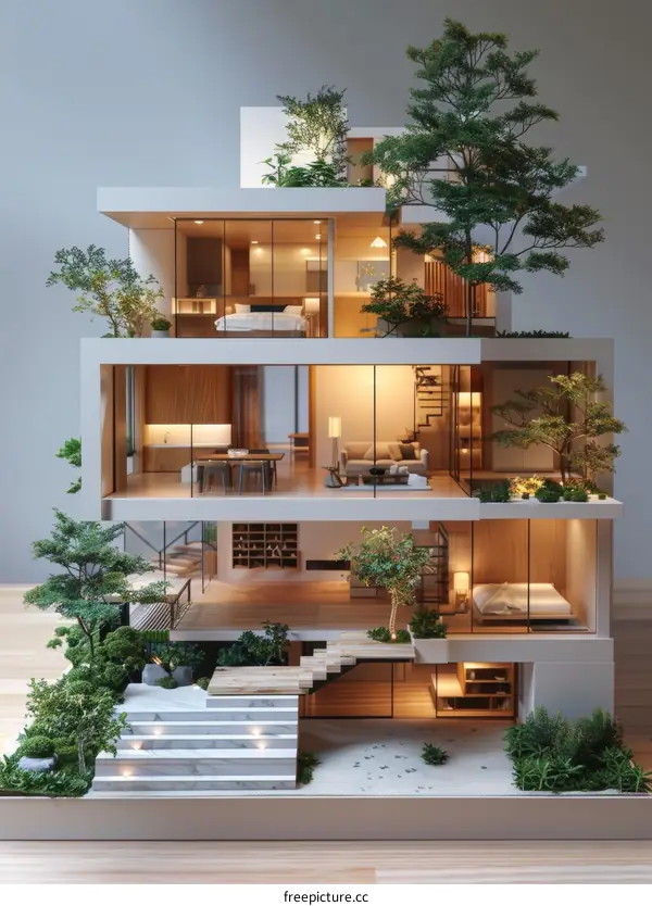Modern Japanese Style Miniature House
