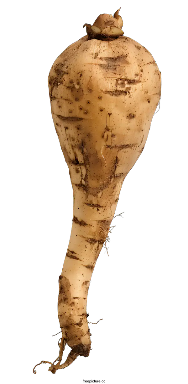 [Transparent Background PNG]Fresh Parsnip Root Vegetable Isolated on White Background