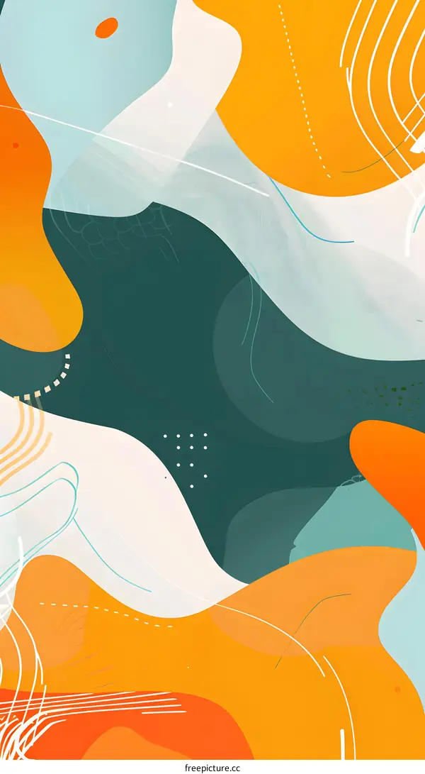 Abstract Artistic Colorful Shapes Background