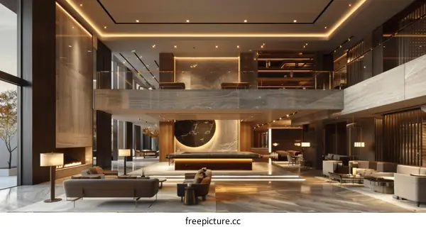 Modern Luxury Hotel Lobby Interior Design