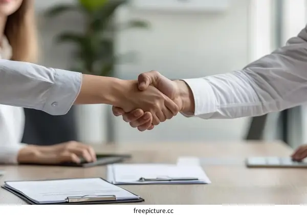 Business Deal Handshake Agreement