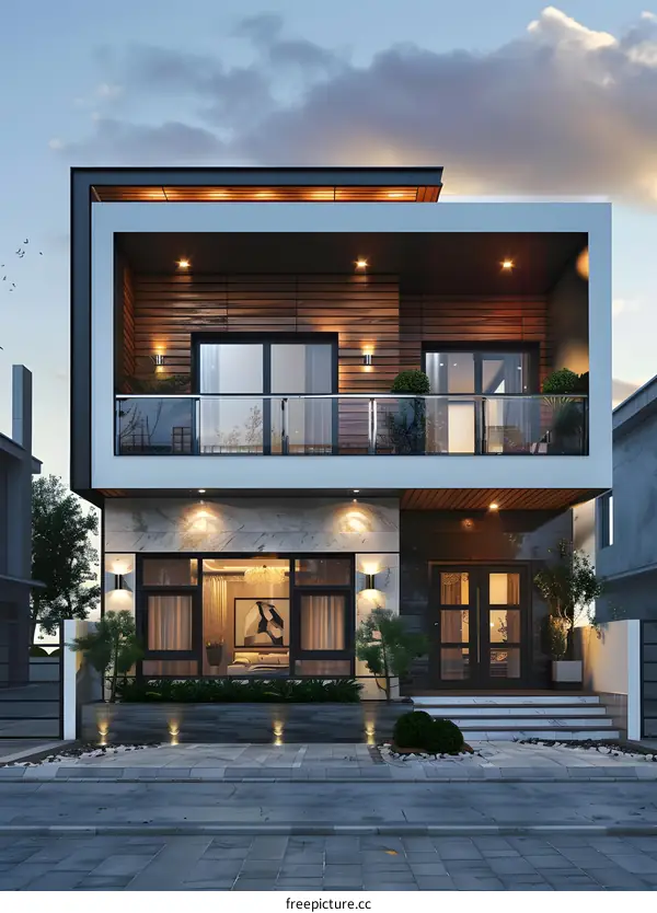 Modern minimalist villa