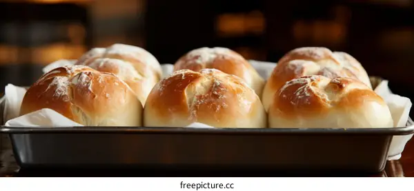 Freshly Baked Artisan Bread Rolls
