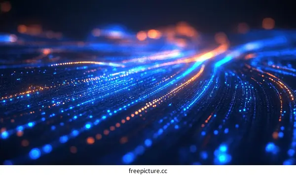 Abstract Digital Wave Pattern