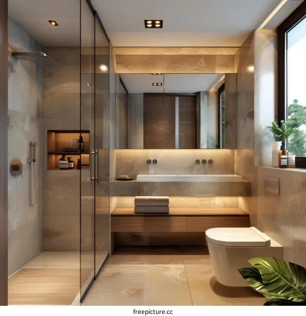 Modern Minimalist Luxury Bathroom Design