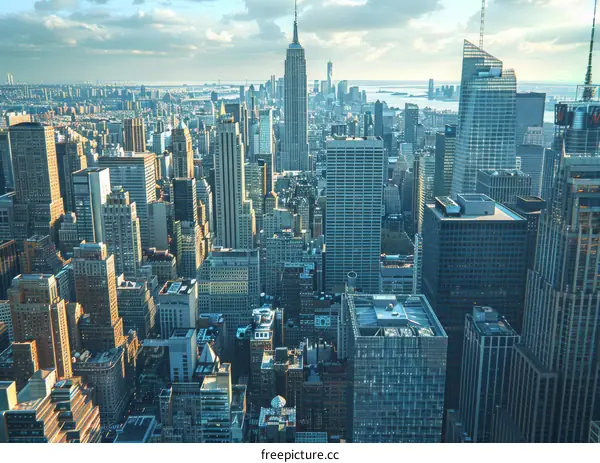 New York City Skyline View from Above