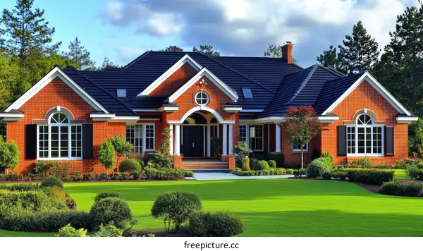 Beautiful Brick Home with Lush Landscaping