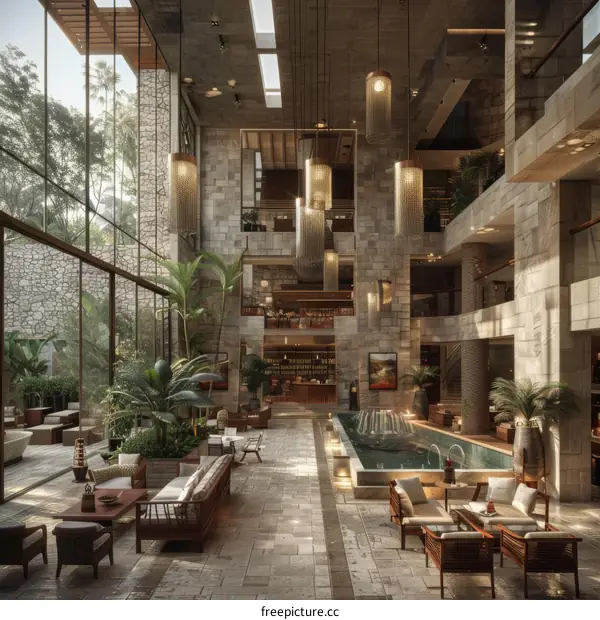 Modern Hotel Lobby Interior Design