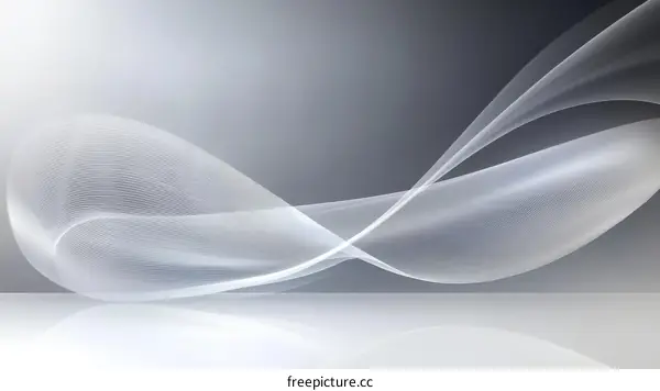 Abstract Gray and White Wave Design