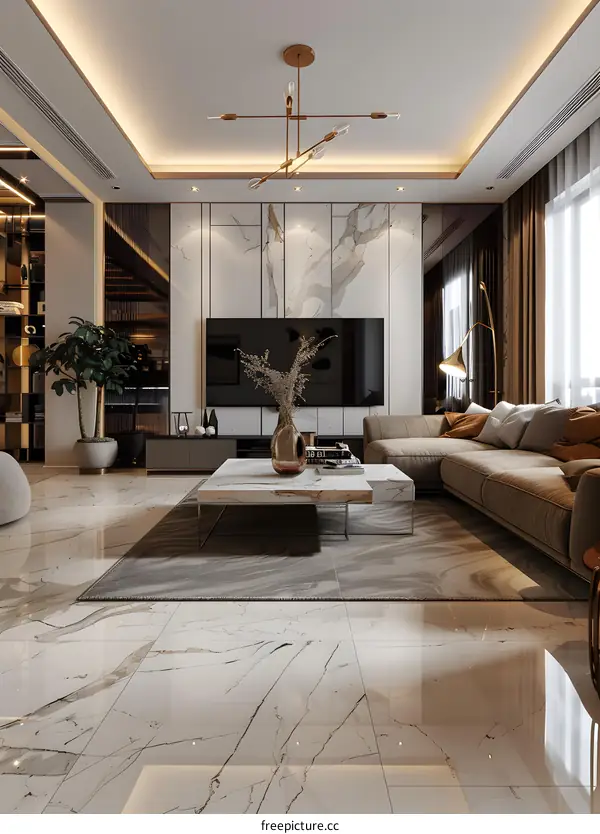 Modern minimalist living room