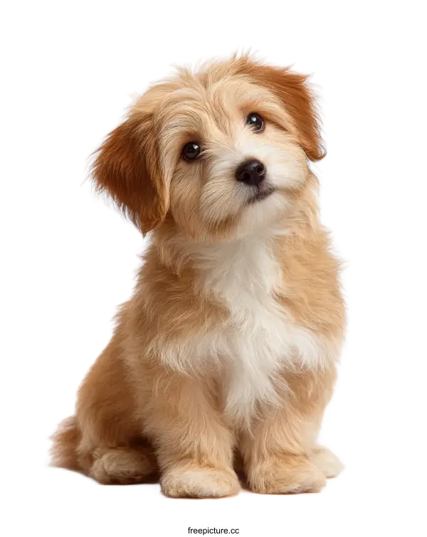 [Transparent Background PNG]Adorable Puppy Posing Against White Background
