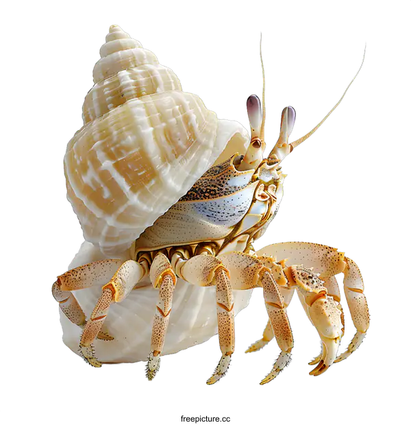 [Transparent Background PNG]Hermit Crab in Shell