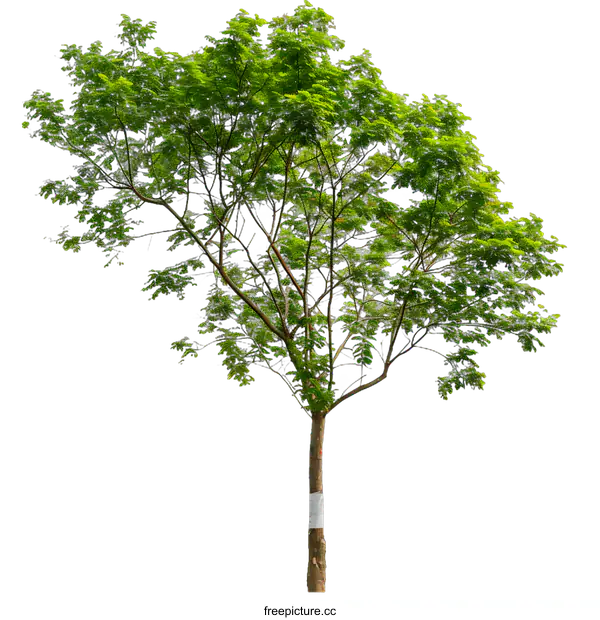 [Transparent Background PNG]Green Tree Isolated On White Background