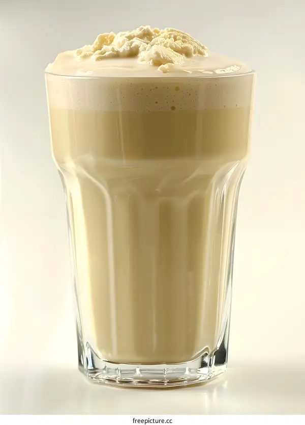 Iced coffee with whipped cream