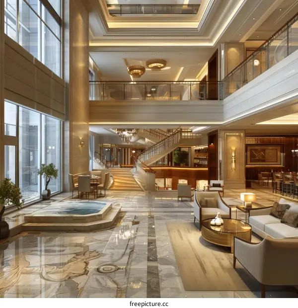 Luxurious Hotel Lobby Interior Design