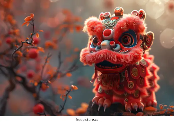 Chinese lion dance