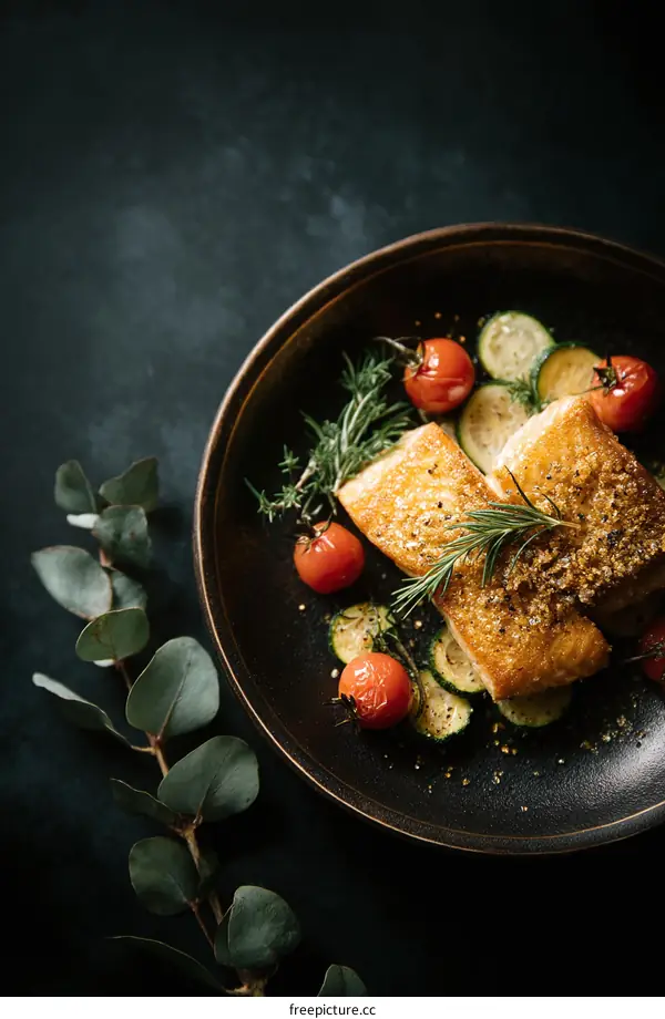 Delicious Roasted Salmon with Roasted Vegetables