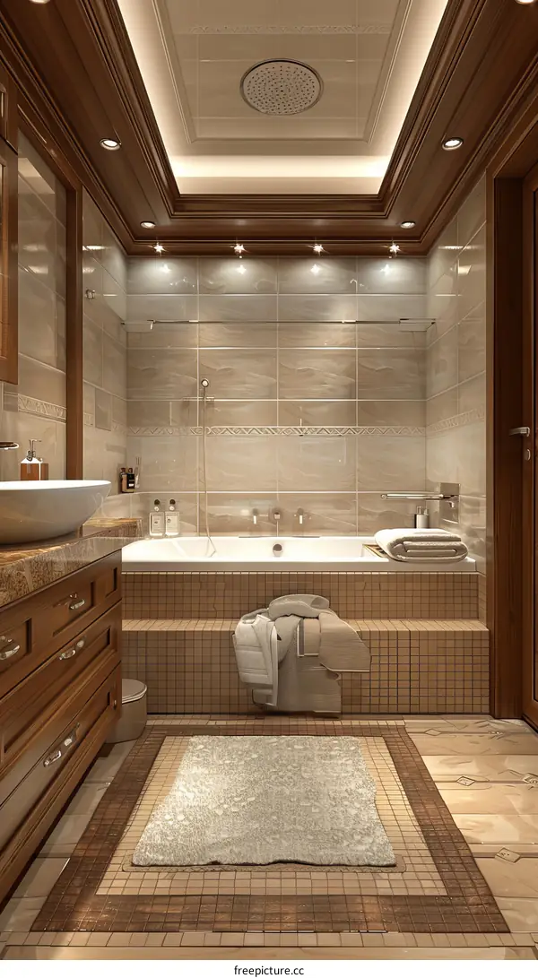 Luxury Modern Bathroom with Exquisite Details